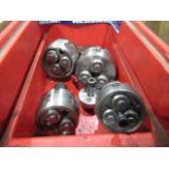 LOT OF SMALL THREADING HEADS