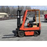 TOYOTA ELECTRIC FORKLIFT MOD. 2FBCA25, 4750 LBS CAP, SIDESHIFT, 24 VOLTS, C/W CHARGER