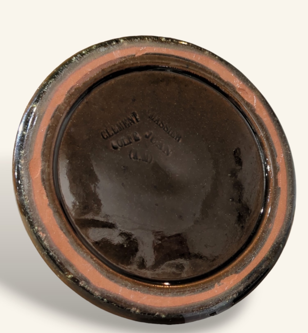 A Clement Massier pottery vase with streaked brown - Image 4 of 4