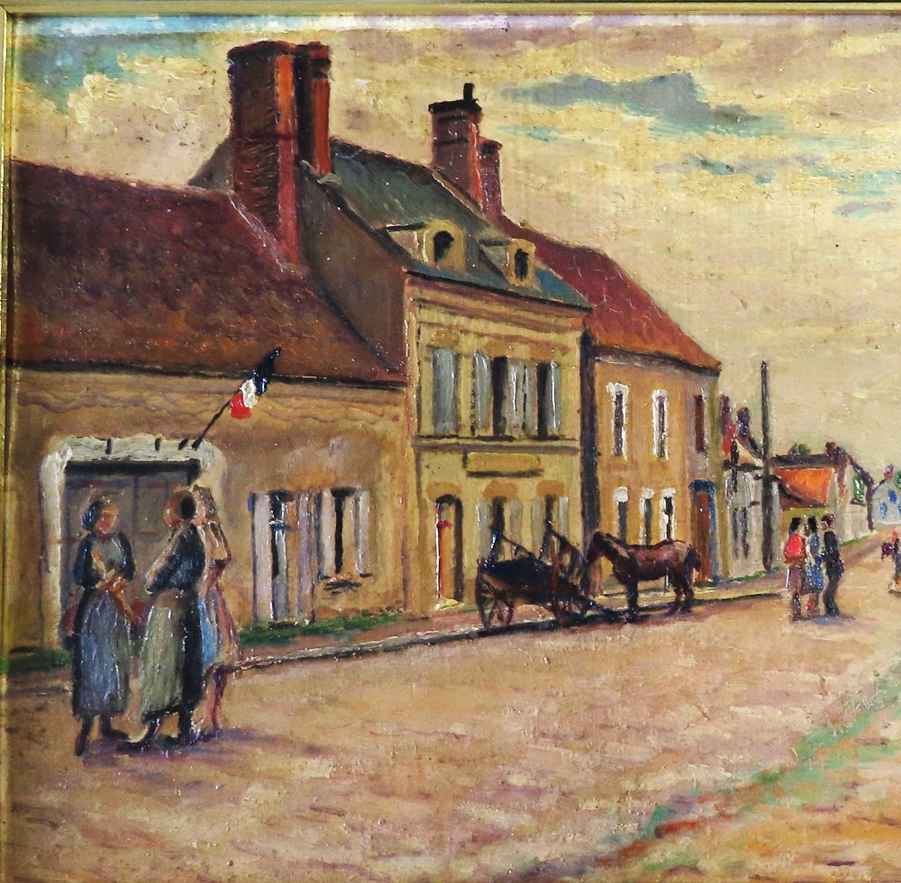 GUSTAVE CARIOT (French 1872-1950)French village s - Image 3 of 4