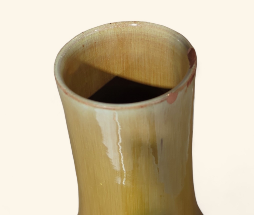 A Clement Massier pottery vase with streaked brown - Image 2 of 4
