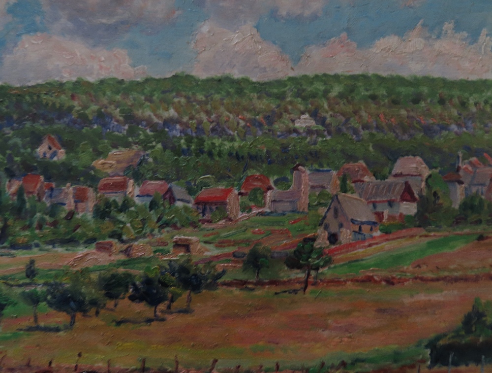 GUSTAVE CARIOT (French 1872-1950)French village with co - Image 4 of 7