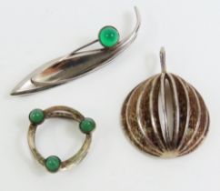 Kupittaan Kulta - a round silver pendant set with