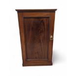 A 19th century mahogany veneer, cupboard, the sing