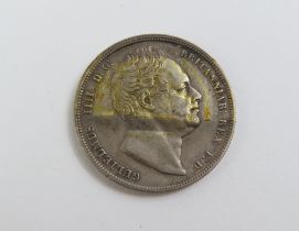 WILLIAM IV Halfcrown 1836 ef some tape residue