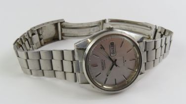 Seiko - a gents automatic wrist watch, the round s