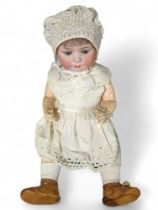 A large bisque socket head doll by Heubach Koppels