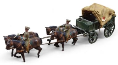 BRITAINS – early 20th Century painted lead WWI Red