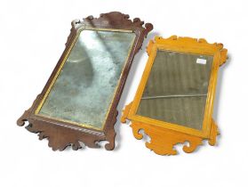 A 19th Century mahogany Swansea style wall mirror