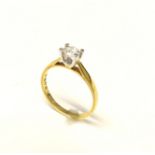 An 18ct gold Forever Diamonds solitaire ring, with