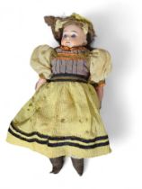 A bisque shoulder doll by Armand Marseille marked