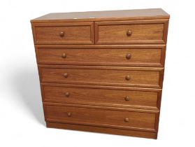 A G Plan chest of two short and four long drawers,