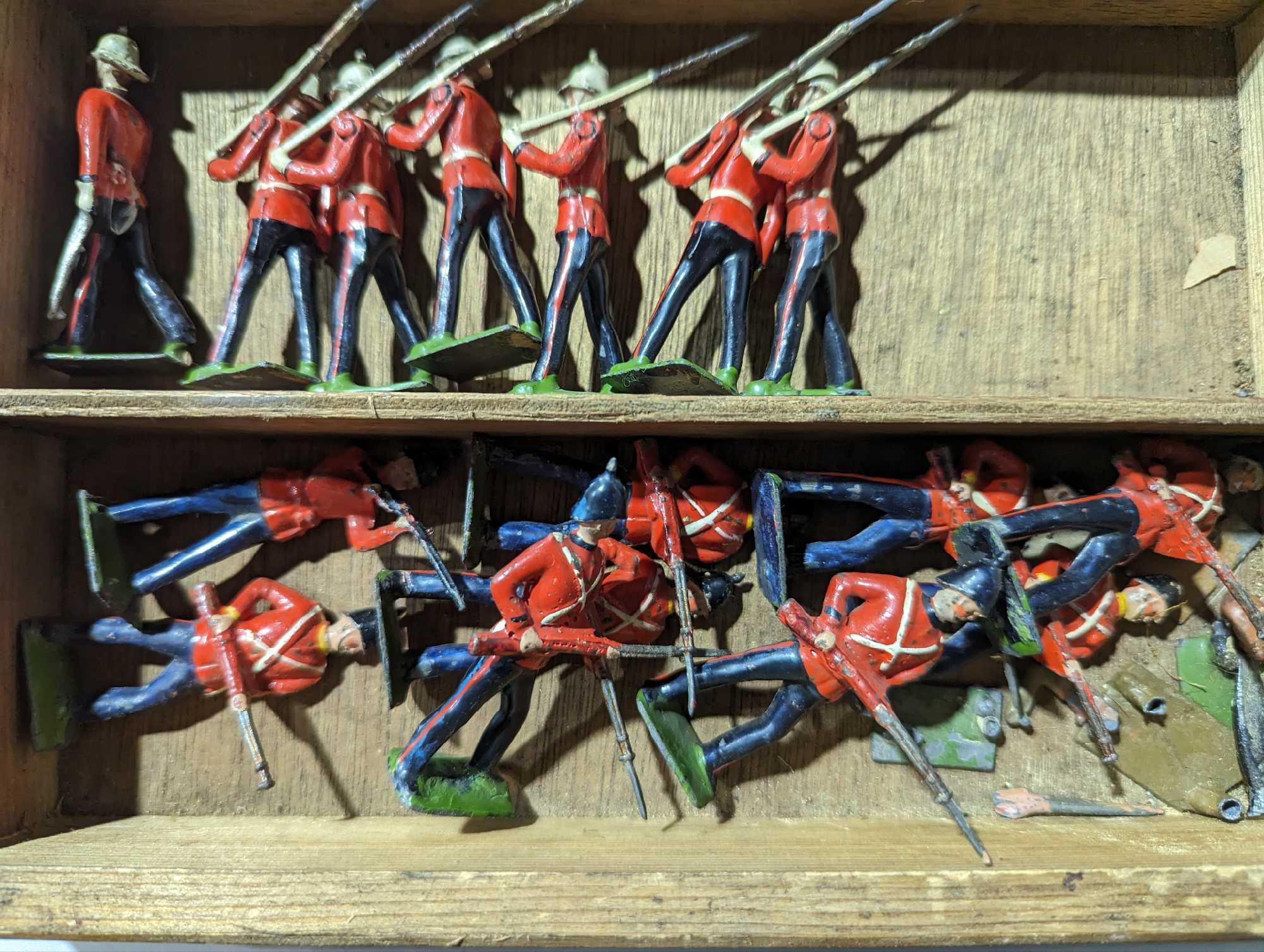 BRITAINS – a group of early painted lead soldiers - Image 2 of 10