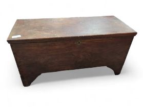 A late 18th/early 19th Century elm coffer 56cms hi