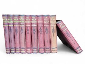 Ten volumes The War Illustrated edited by Sir John