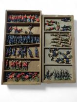 BRITAINS – a group of early painted lead soldiers