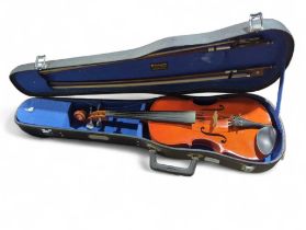 A Chinese made Skylark students violin in case wit