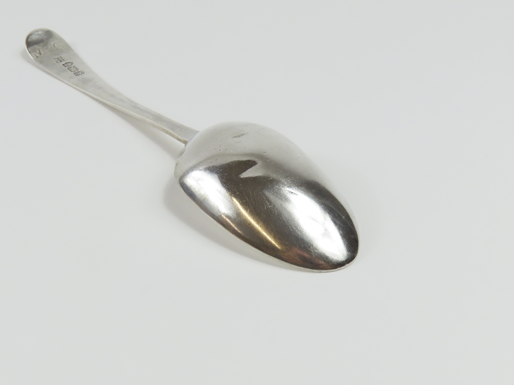 Six Georgian silver serving spoons, made by James - Image 4 of 7