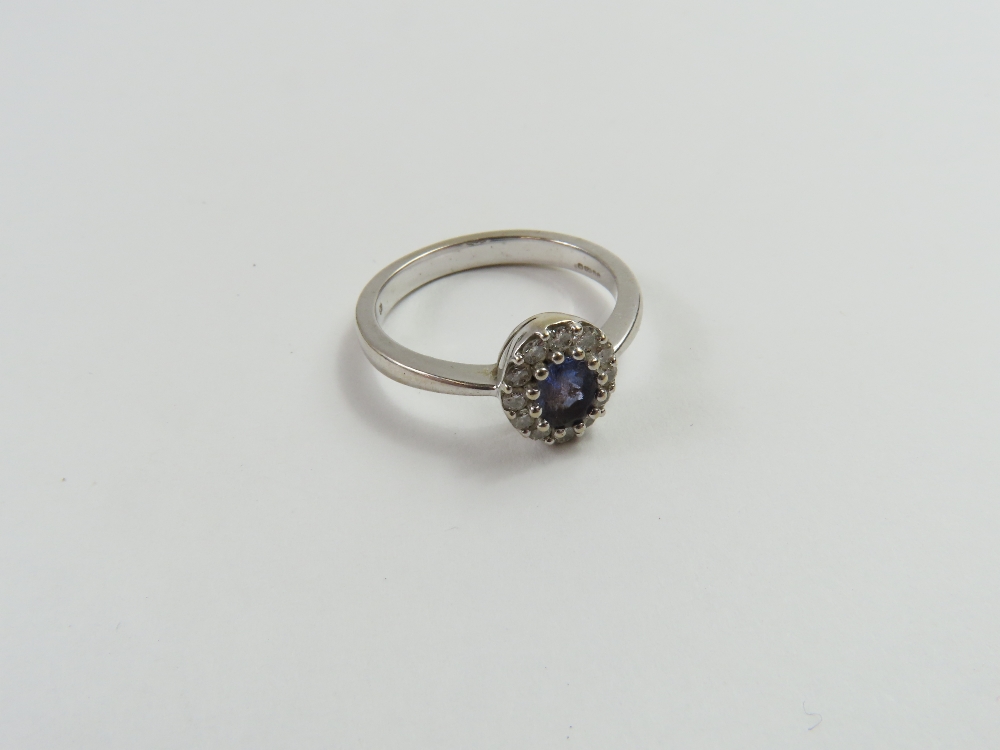 A suite of white gold tanzanite jewellery comprisi - Image 2 of 16