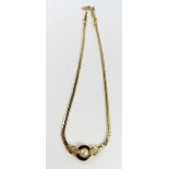 Christian Dior - a vintage gold plated necklace, t