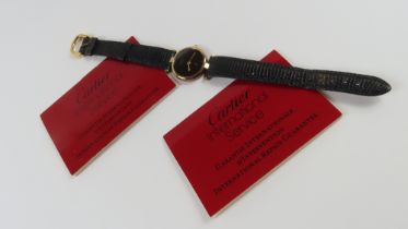 Cartier - a ladies Must De Cartier wristwatch, the