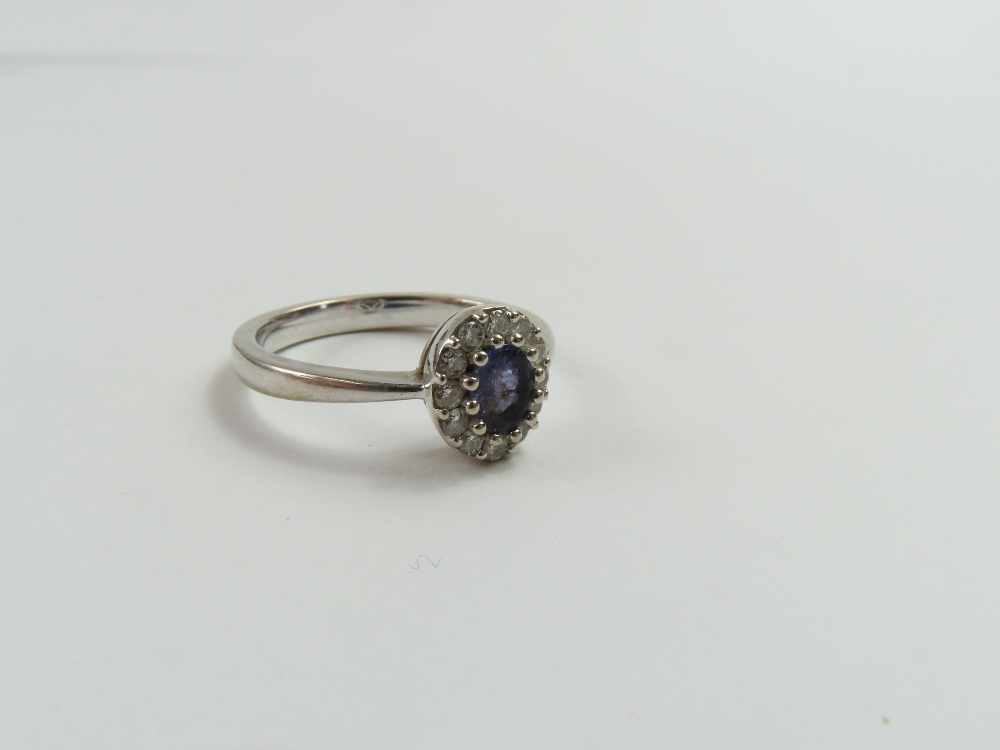 A suite of white gold tanzanite jewellery comprisi - Image 6 of 16
