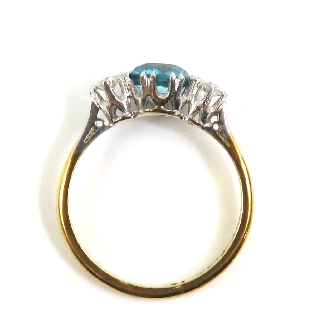 An early to mid-20th century blue zircon and diamo - Image 11 of 11