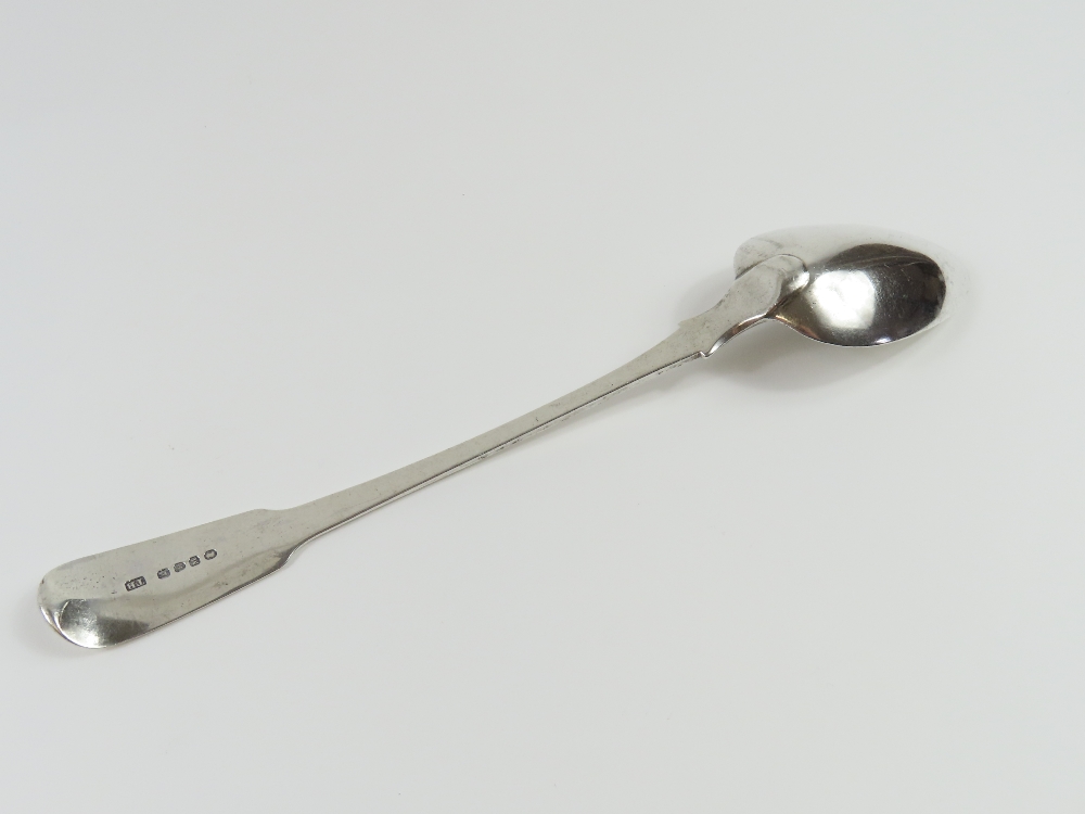 A large Georgian silver serving spoon, by Thomas W - Image 2 of 5