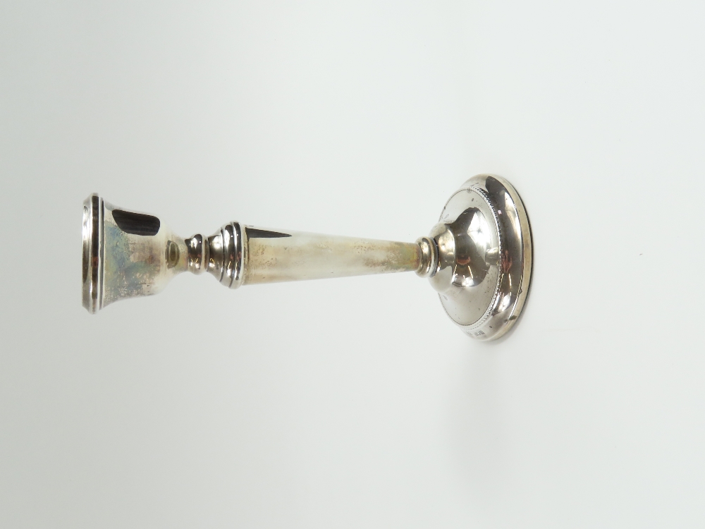 Two silver candlestick holders, made by A. T. Cann - Image 3 of 6