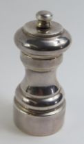 A contemporary silver peppermill, by Da-mar Silver