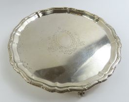 A silver salver, by Mappin & Webb, Sheffield, 1923