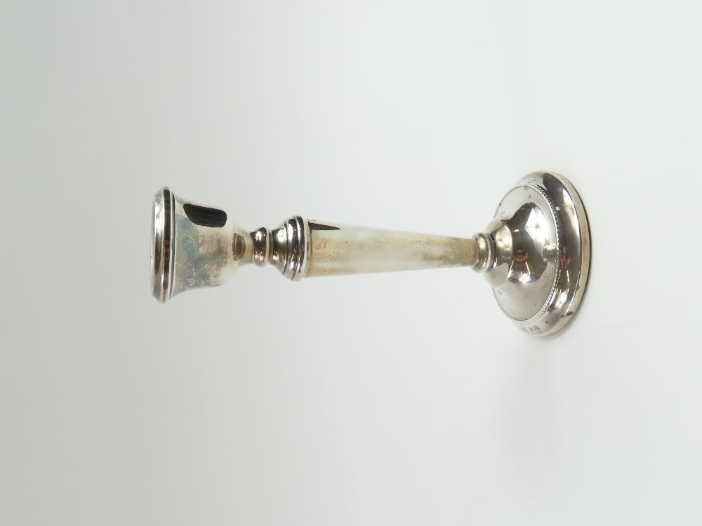 Two silver candlestick holders, made by A. T. Cann - Image 2 of 6