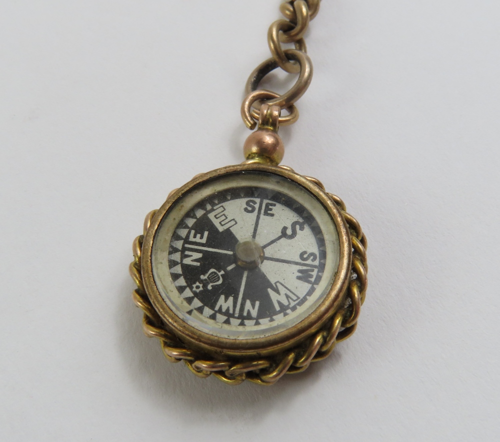 A graduated Albert watch chain, with T-bar and swi - Image 2 of 6