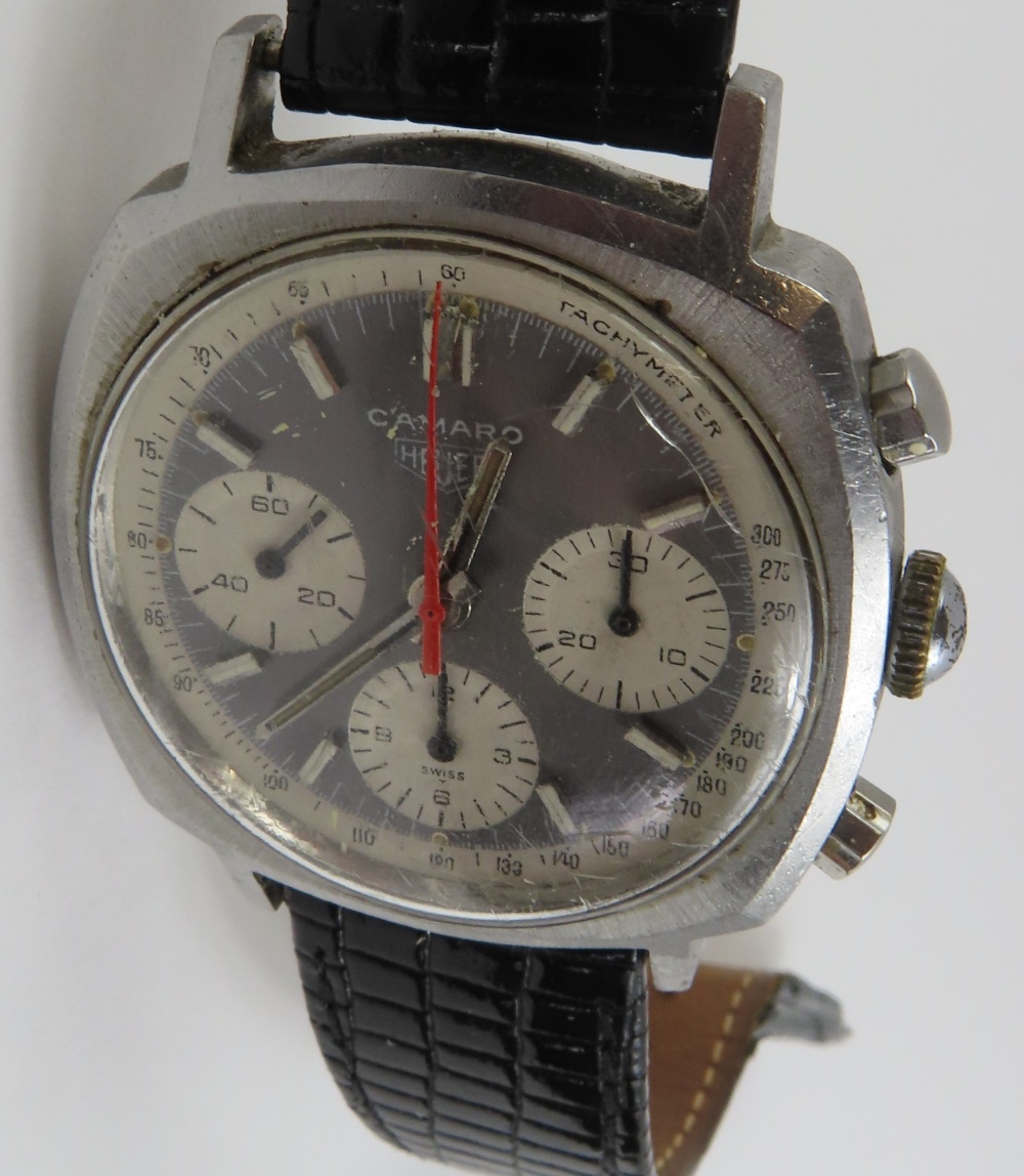 Heuer - a rare gentleman's Camaro wristwatch, the - Image 2 of 19