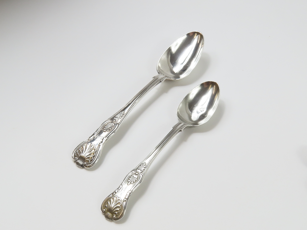 A collection of Victorian silver flatware comprisi - Image 7 of 13