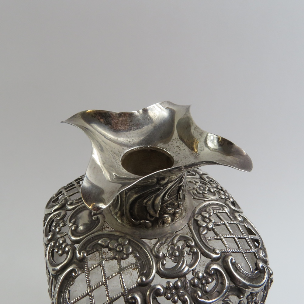 A Victorian silver cased glass decanter, by Willia - Image 3 of 8