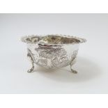 A Victorian silver bowl, made by Florence Warden i