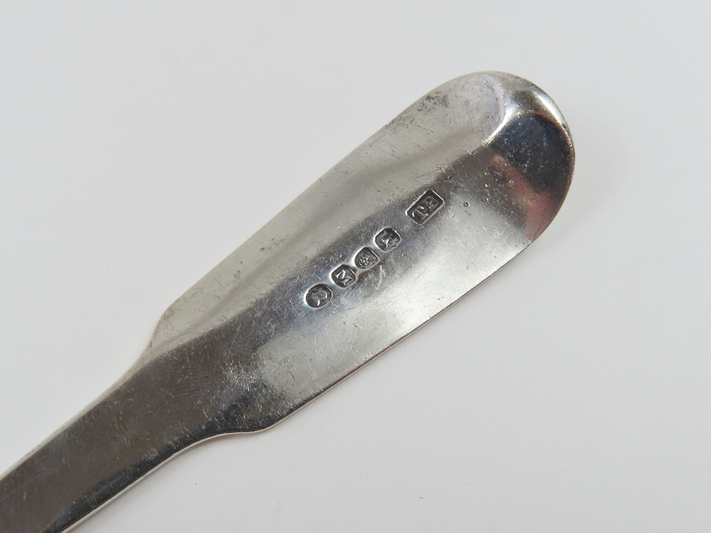A large Georgian silver serving spoon, by Thomas W - Image 3 of 5