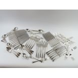 A box of sleeved flatware and knives, comprising t