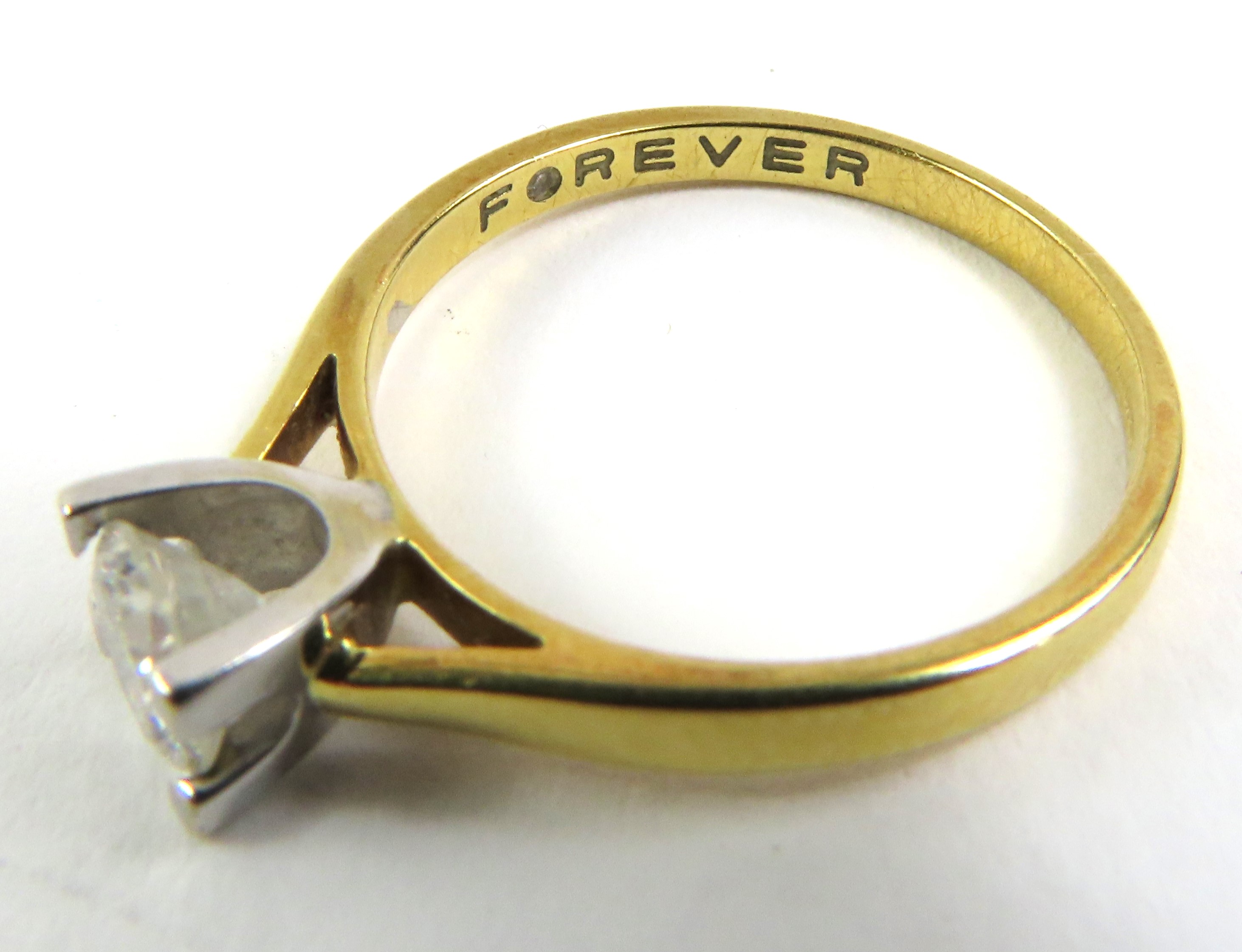 An 18ct gold Forever Diamonds solitaire ring, with - Image 5 of 8