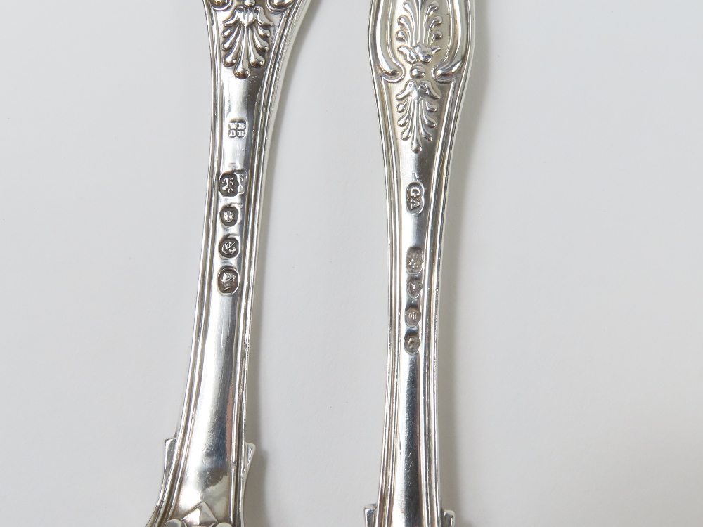 A collection of Victorian silver flatware comprisi - Image 5 of 13