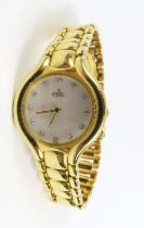 Ebel - a ladies Beluga gold wristwatch, the round