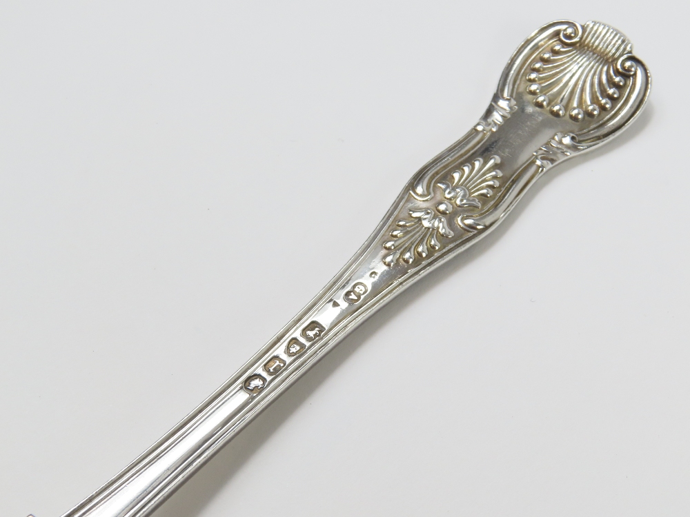 A collection of Victorian silver flatware comprisi - Image 12 of 13