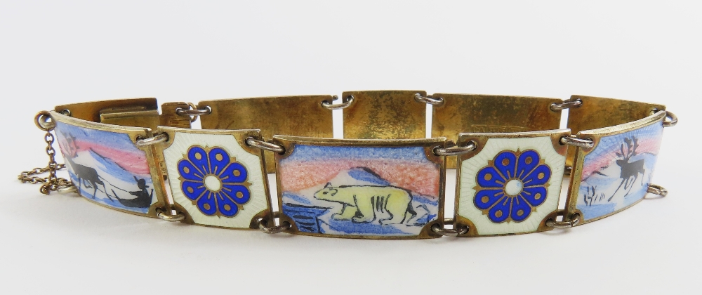 David Andersen - a Norwegian gilt and enamelled br - Image 2 of 7