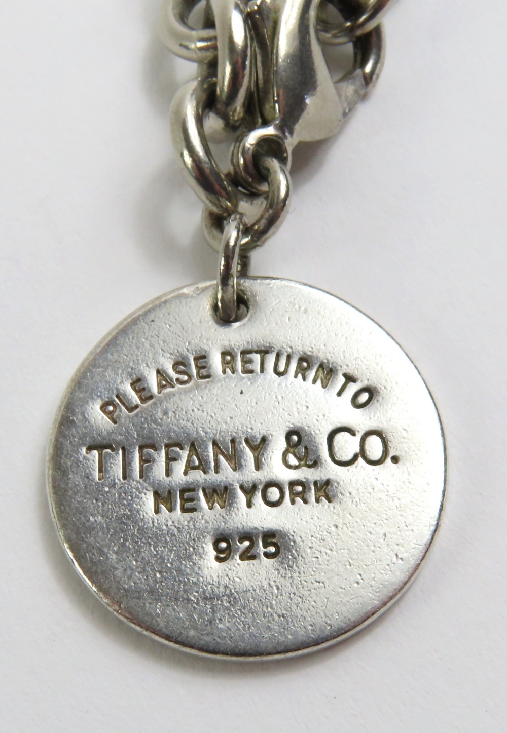 Tiffany & Co - a silver heavy belcher link brace - Image 2 of 8