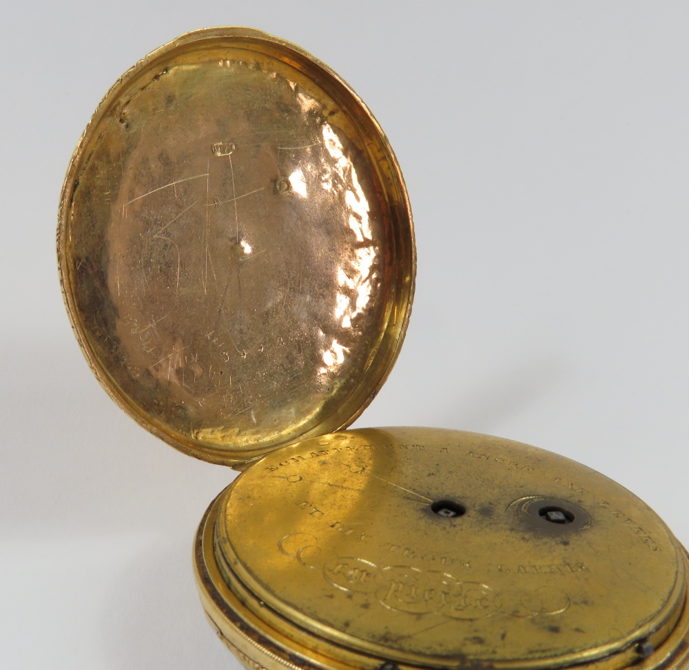 A continental open faced pocket watch, the round w - Image 3 of 6