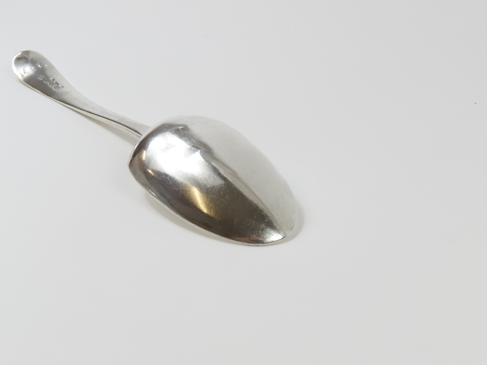 Six Georgian silver serving spoons, made by James - Image 5 of 7