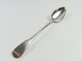 A large Georgian silver serving spoon, by Thomas W