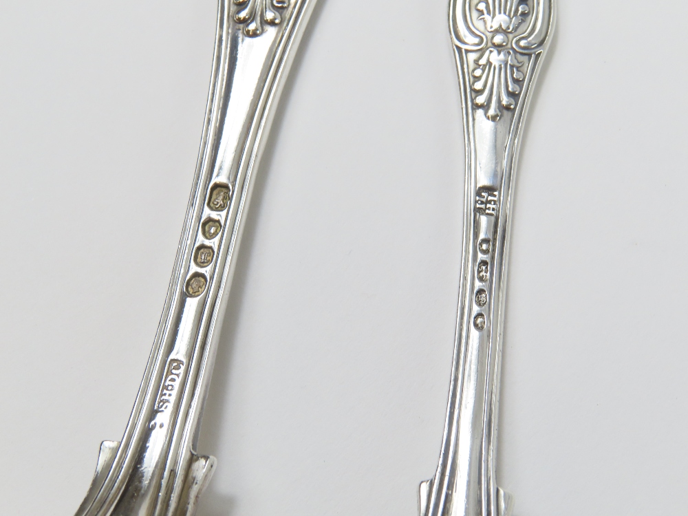 A collection of Victorian silver flatware comprisi - Image 9 of 13