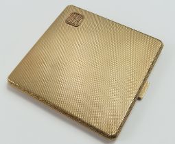 A 9ct gold pocket cigarette case, Chester, 1928, C